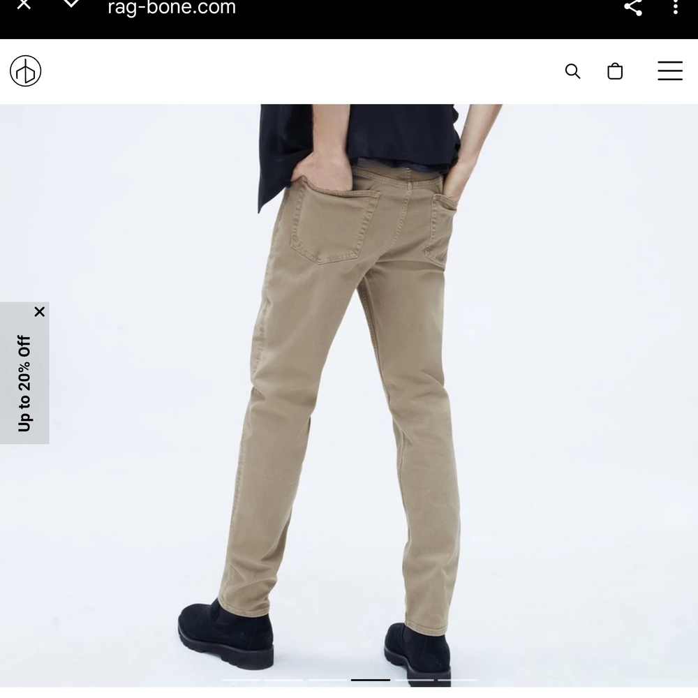 Rag & Bone Tan Chino Pants Classic Cotton Twill